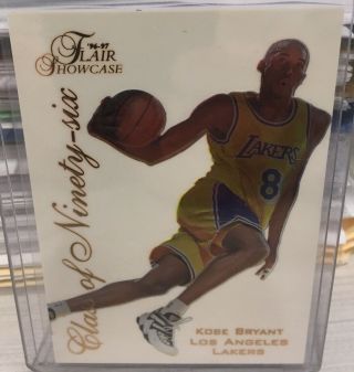 1996 96 Flair Showcase Class Of Ninety - Six Kobe Bryant Rookie Rc 4 Of 20