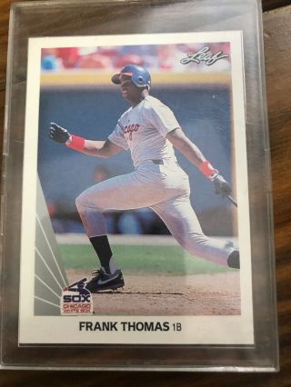 1990 Leaf Frank Thomas Card 300