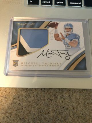 Mitchell Trubisky Immaculate Rookie Patch Auto 21/25 Sweet Patch