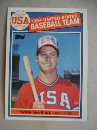 1985 Topps 401 Mark Mcgwire Rookie Card - Nm/mt