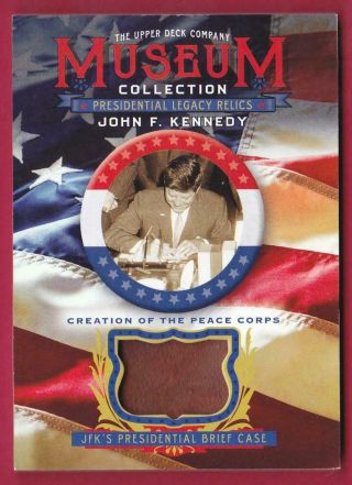 John F.  Kennedy 2019 Goodwin Museum Presidential Legacy Relic Brief Case Jfk - 3
