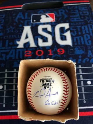 Miguel Amaya Signed 2019 Futures Game Baseball Official Ball Cubs Autograph
