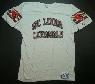 Rare Vintage Champion St.  Louis Cardinals Nfl Football Jersey T Shirt 70s 80s L