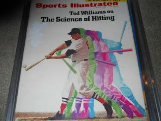 Ted Williams No Label Sports Illustrated July 8th,  1968 The Science Of Hitting