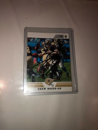 Drew Brees Signed Card