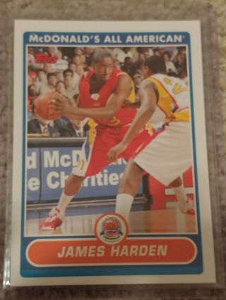 James Harden Arizona State 2007 Topps Rookie Mcdonalds All - American Qty