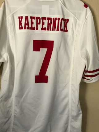 Nike On Field NFL Colin Kaepernick San Francisco 49ers Jersey 7 size M RARE 3