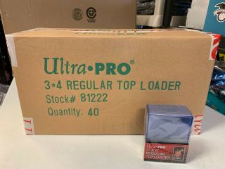 1000 Ultra Pro Regular 3x4 Toploaders Case Top Loaders