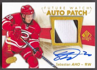 16 - 17 Sp Authentic Limited Sebastian Aho Future Watch Rpa Patch Auto 29/100 Rc