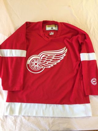 Koho Red Wings Jersey Embroidered Size Medium Mens No Name On Back