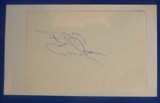 Bill Cunningham Hof Signed Autograph 3x5 Index Philadelphia Aba Carolina 1965 - 76