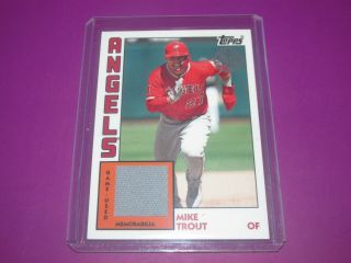 2019 Topps Series 2 Mike Trout 1984 Game Jersey