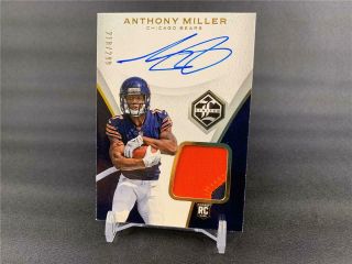 2018 Panini Limited Football Anthony Miller 113 Rookie Patch Auto Chicago Bears