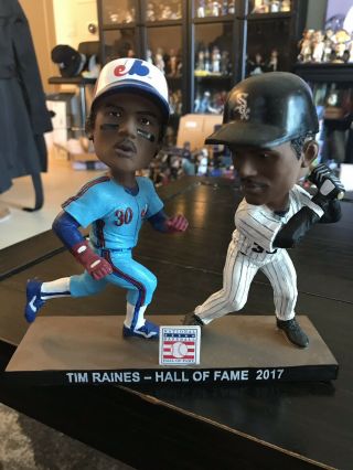Tim Raines Hall Of Fame Chicago White Sox Montreal Expos Dual Mlb Bobblehead