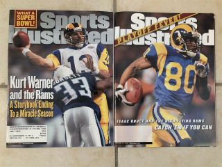 2000 Sports Illustrated St Louis Rams Vs Tennessee Bowl Xxxiv Set Warner