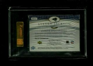 Steven Jackson SP Game ROOKIE EXCLUSIVES Auto /100 SGC 9 Rams STAR RB 2