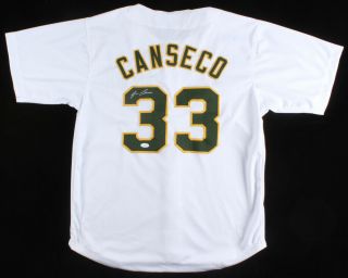 Chemist Jose Canseco Signed Baseball Jersey Oakland Athletics A’s Autograph