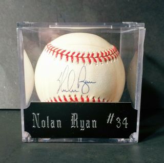 Nolan Ryan Autographed Baseball With Official Rawlings Mlb Al