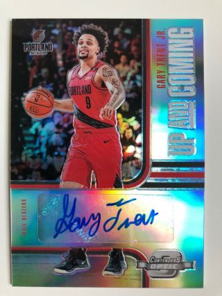 18 - 19 Contenders Optic Up And Coming Gary Trent Jr Rookie Auto Card Prizm 55/99