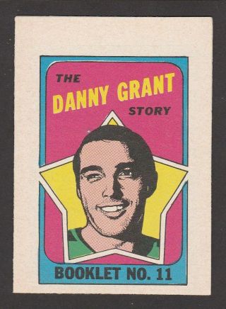 1971 - 72 Opc O Pee Chee Booklet 11 Danny Grant Inv J5684