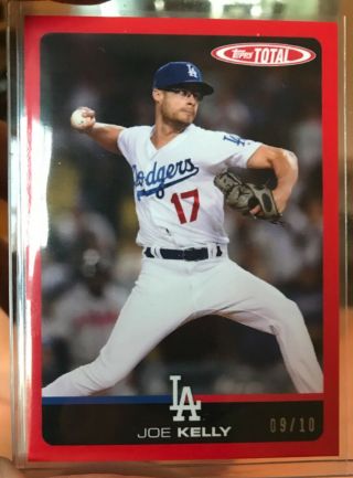 2019 Topps Total Wave 4 Red Sp 9/10 347a Joe Kelly Los Angeles Dodgers