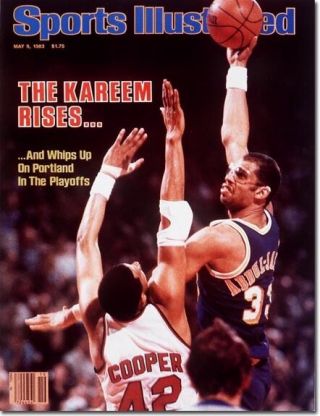 May 9,  1983 Kareem Abdul - Jabbar Los Angeles Lakers Sports Illustrated No Label A