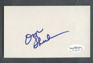 Don Shula Dolphins Hof Signed Index Card Auto Autograph Jsa Sticker Only