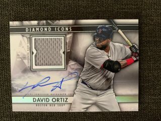 2019 Topps Diamond Icons David Ortiz Auto Game Relic Sp 9/10 Red Sox 