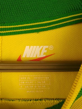 Brazil Brasil soccer jersey XL 1998 2000 home shirt football Nike 4