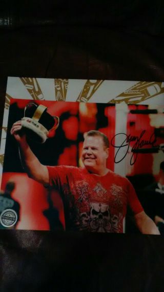 Pro Wrestling Crate Exclusive Jerry " The King " Lawler Autographed 8x10