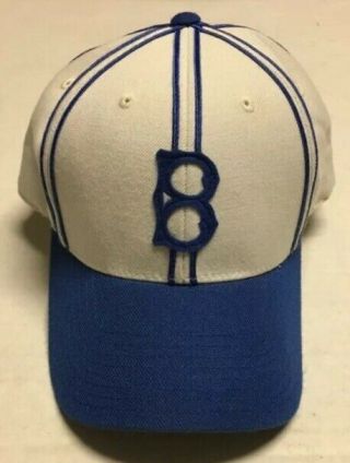 Brooklyn Dodgers Throwback Hat 1938 Cooperstown Fitted Cap York White 7 5/8