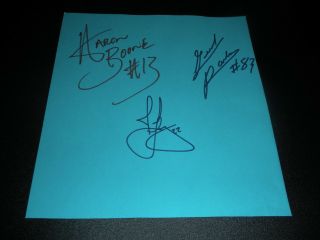 Uk Kentucky Wildcats Football 2002 Signed/autographs Jared Lorenzen,  Aaron Boone