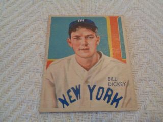 1934 - 36 National Chicle Diamond Stars 103 Bill Dickeybaseball Card