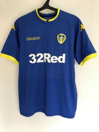 Lufc Leeds United Away Soccer Football Jersey Shirt Kappa Mens Sz Extra Large L