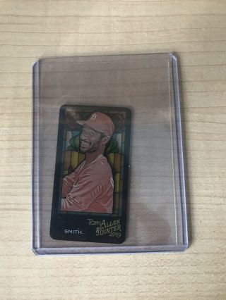 2019 Topps Allen & Ginter Ozzie Smith Stained Glass Mini Ssp /25 65