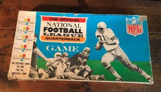 Vintage,  1965 " The Official National Football League Quarterback Game " Board Game