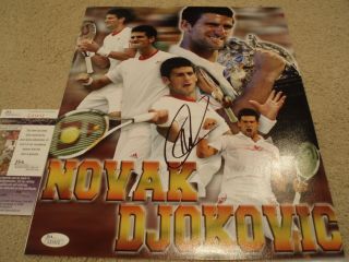 Novak Djokovic Signed Autographed 11x14 Photo Jsa Auto Like Psa