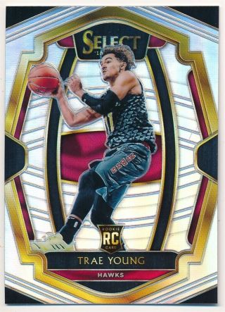 Trae Young 2018/19 Panini Select 142 Rc Rookie Silver Prizms Hawks Sp $50