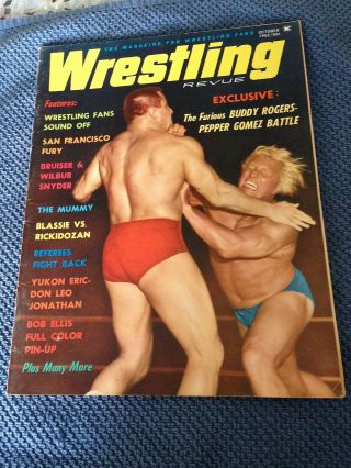 Wrestling Revue 10/62 - Pepper Gomez Vs Buddy Rogers,  Fred Blassie Vs Rickidozan,