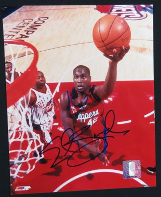 Elton Brand Los Angeles Clippers Basketball Autographed Signed 8x10 Photo Jsa