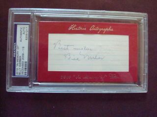 Billy Werber 1933 - 42 Red Sox Reds 2010 In Memory Of Autograph 1/5 D.  2009