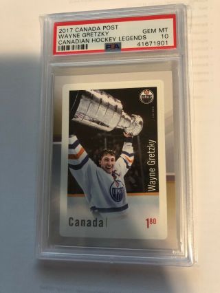 Wayne Gretzky 2017 Canada Post Stamp Psa 10