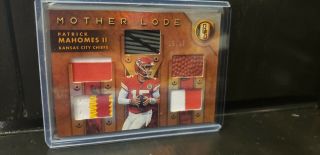 2019 Panini Gold Standard Patrick Mahomes Ii Mother Lode Patch /49 Chiefs Hot