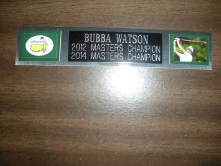 Bubba Watson (golf) Nameplate For Autographed Ball Display/flag/photo
