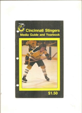 1977 - 78 Media Guide Cincinnati Stingers Wha