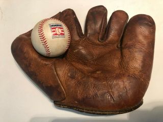 Vintage Macgregor Baseball Glove Mitt Robin Roberts G120 & Ball Very Good