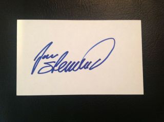 Jan Stenerud Personally Autographed 3x5 Card (chiefs/packers Hall Of Famer)