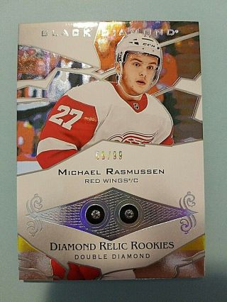 2018 - 19 Michael Rasmussen Black Diamond Relics Rookies Rc Rookie 59/99