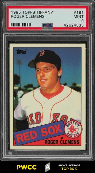 1985 Topps Tiffany Roger Clemens Rookie Rc 181 Psa 9 (pwcc - A)
