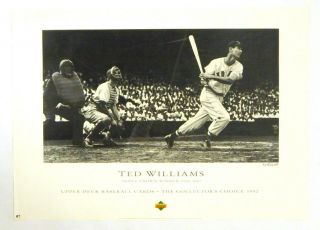 1992 Upper Deck Ted Williams Triple Crown Winner Poster 21 " X 29 "